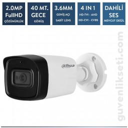 Dahua HAC-HFW1200TL-0360B 2mp Hdcvı Bullet Kamera